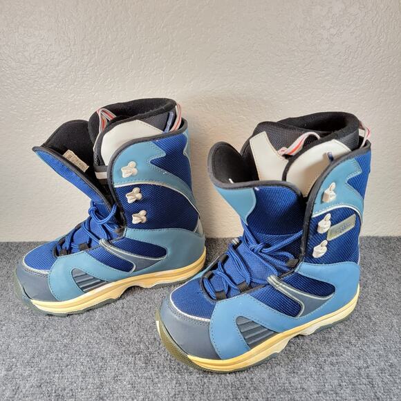 Morrow Rail Womens Snowboard Boots Sz 8 Blue Lace Up All Mountain Gear Beginner - Picture 9 of 9